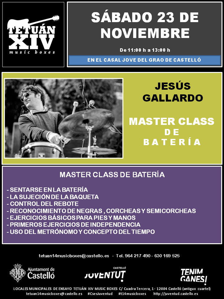 Master Class Batería Casal Jove